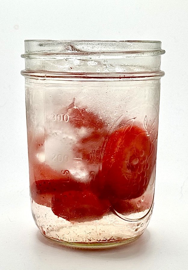 strawberry infused water