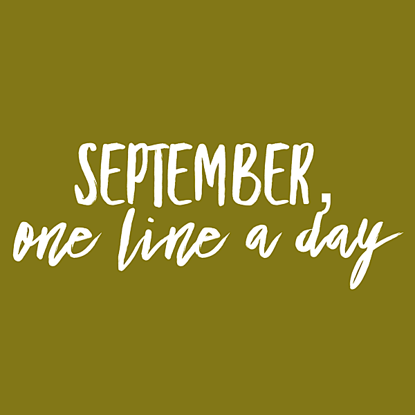 September one line a day