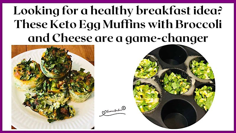 keto egg muffins with broccoli cheese